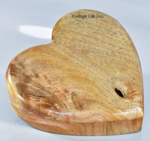 Urne de crémation écologique en palissandre en forme de coeur avec taille personnalisée pour les cendres d'animaux et humaines - Product Image 5