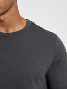 Camisetas de media manga personalizadas de fabricante de ropa al por mayor Camiseta de algodón de tela orgánica de ajuste relajado 100% para hombre - Product Image 3