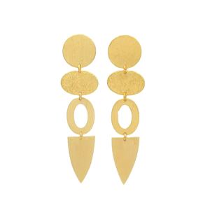 Pendientes llamativos de forma sinfónica con una fusión de dos formas distintas para un estilo único y elegante - Product Image 1