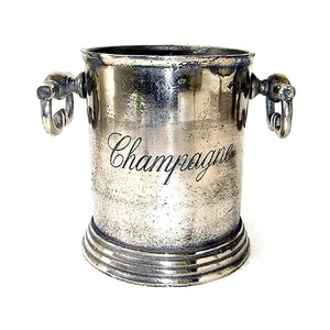 Enfriador de hielo Enfriador de vino independiente Enfriador de vino de metal vintage Soporte de cubo de botella de cerveza de hielo con mango de inserción antiguo negro - Product Image 6