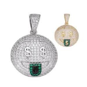 Nouveau collier tendance avec pendentif tête humaine en diamant, style hip-hop, incrusté de diamants, provenant d'un exportateur indien - Product Image 3