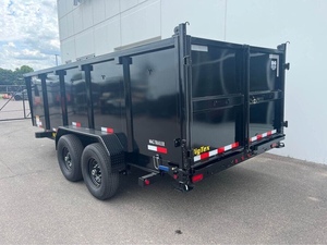 รถพ่วงแบบ Low Profile High Side Dump รุ่น 14LP-16 83X16 14K สีดำ FR รับประกัน 1 ปี 3000 กก. พร้อมเกียร์บ็อกซ์และมอเตอร์ - Product Image 5