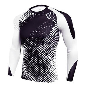 T-shirt de course à compression personnalisé pour homme, col rond, vêtements de sport de fitness, vêtements de sport à séchage rapide, haut d'entraînement athlétique - Product Image 1