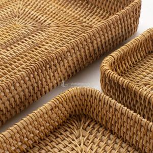 Cesta de mimbre individual para frutas, pan o té/café, tejida a mano, ecológica, para baño, venta al por mayor, vajilla de almacenamiento. - Product Image 5