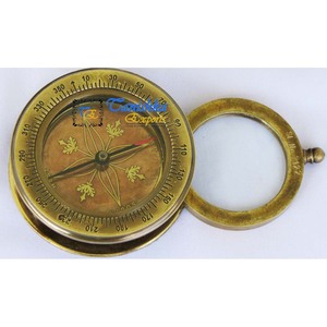 Voyager Camping Randonnée Style Vintage Boussole En Laiton Antique Loupe Collection Nautique Décor À La Maison Cadeau - Product Image 5