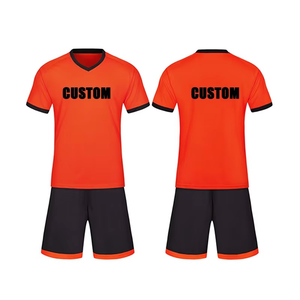 Couleur bleue expédition rapide en gros nouveau Design maillot motif Football Football uniforme broderie maillots de Football - Product Image 2