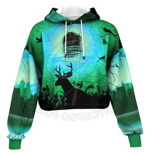 Sweat à capuche à manches longues imprimé de logo professionnel personnalisé pour femmes en coton XS 100% Tissu polaire d'hiver à prix raisonnable - Product Image 1