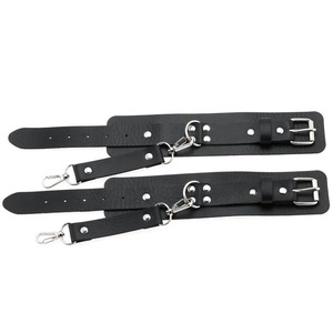 Women's <b>Leather</b> Bondage <b>Handcuffs</b> Set Safe Sex Toy - Product Image 2