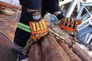 Gants de construction professionnels pour la protection de sécurité au travail robuste Cuir durable et ajustement confortable pour les travailleurs - Product Image 4