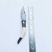Couteau de poche pliant fait main multifonctionnel personnalisé pour la survie en plein air Meilleur prix Couteaux pliants avec manche en bois et en os