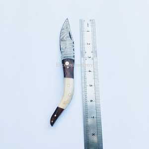 Custom Handmade Multifunctional Outdoor Survival Folding Pocket Knife Best Price Folding Knives With Wood and Bone Handle - Product Image 6