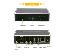 Decodificador de vídeo 4K NDI y codificador de vídeo RTMP H265 para transmisión en vivo, equipo de transmisión de radio y TV, 2 uds.
