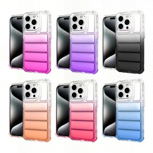360 completamente protettivo per IPhone 11Pro 14 Plus 13 Pro Max Case in stile dissipazione del calore materiale acrilico in nero blu rosa - Product Image 1