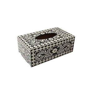 Caja de Servilletas Decorativa de Madera con Incrustaciones de Hueso Natural, Decoración de Mesa, Productos Decorativos para el Hogar para Dubái y Arabia Saudita - Product Image 1