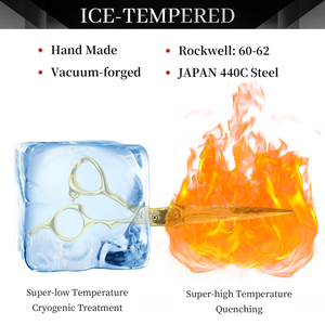 LOGO personnalisé or 6.0 pouces Damas beauté ciseaux de coiffeur nouveau Design de mode ciseaux à cheveux à dents plates avec pointe de lame tranchante - Product Image 6