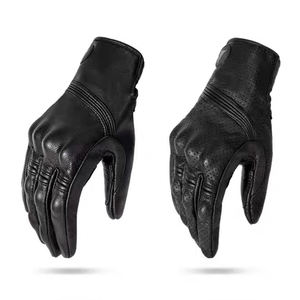 Gants de moto d'hiver de haute qualité pour hommes femmes respirant en cuir de mouton Anti-coupure écran tactile en Fiber de carbone - Product Image 2