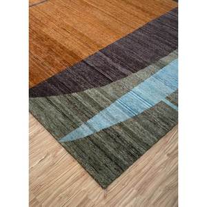 Tapis classique en laine afghane rouge et orange noué à la main Aiwl-3007, tissage plat pour salon, grande taille pour usage domestique - Product Image 2