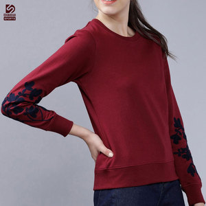 Sweat-shirt d'hiver pour femme de haute qualité, séchage rapide, manches longues, col rond, 100 % coton, tissu toile, logo avant, élégant, best-seller - Product Image 4