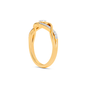 Bague en diamant de laboratoire torsadé pour femmes, design élégant et durable, idéale pour le port quotidien, les célébrations et les cadeaux - Product Image 3