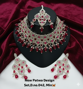 Parure de collier ras-du-cou et boucles d'oreilles pendantes en zircon plaqué or rose, style ethnique, pour femme, idéale pour mariage et soirée - Product Image 5