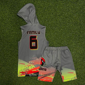 Ensemble d'uniformes de football 7 contre 7 personnalisés avec logo par sublimation, respirant, grandes tailles, vente en gros - Product Image 4