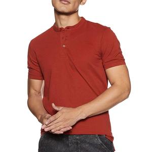 เสื้อยืดผู้ชายคุณภาพสูง ผ้าฝ้าย 100% ลายเรียบ สไตล์ลำลอง ทรงโอเวอร์ไซส์ คอตั้ง ใส่สบาย น้ำหนักเบา เหมาะสำหรับฤดูร้อน สีพื้น - Product Image 5