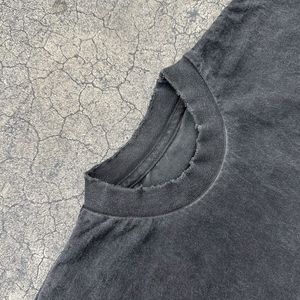 Street Wear Fashion T-shirts surdimensionnés vierges lavés à l'acide 100% coton Style vintage unisexe fabriqué au Pakistan - Product Image 3