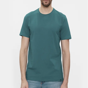 T-shirt de luxe en coton et polyester uni, haut du classement, personnalisé par l'usine, logo imprimé personnalisé unisexe - Product Image 1