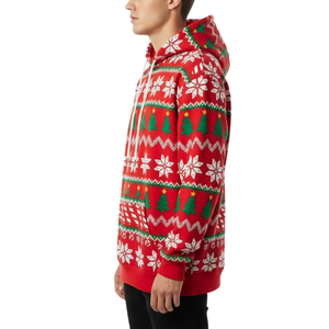 2025 Festive <b>Christmas</b> Hoodies OEM Factory Custom Logo Holiday Pullover <b>Fleece</b> Winter Digital Printing Unisex Fashion Supplier - Product Image 2