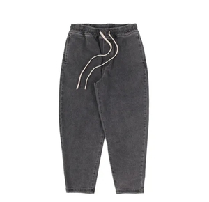 Pantalon en jean pour hommes Vente en gros personnalisé Couleur unisexe délavé vieux polyvalent petit pied tube droit ample - Product Image 2