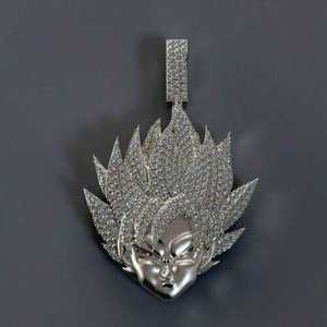 Colgante de Cruz Clásica para Hombre, Estilo Hip Hop, con Moissanita Redonda de 2 Quilates, Chapado en Oro, Regalo para el Hinduismo - Product Image 2