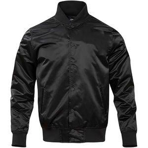 Vestes universitaires en satin de soie tendance à la vente chaude, logo personnalisé en couleur, veste universitaire en satin pour hommes, fabriquée au Pakistan - Product Image 1