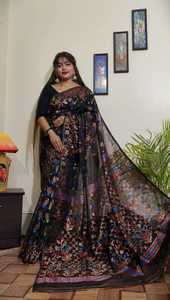 Exclusieve Designer Nieuwe Collectie Hoge Kwaliteit Bangladeshi Dhakai Jamdani <span class=keywords><strong>Saree</strong></span> Wth Coper & Zilver Zari Werk Online Winkelen - Product Image 2