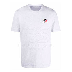 Camisetas de algodón 100% para hombre de peso pesado, camisetas de algodón lisas para hombre con estampado de logotipo personalizado, camiseta informal suave duradera para todos los días - Product Image 1