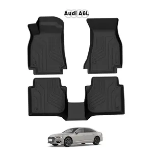Tpe 3d Auto Vloermatten Tpr Waterdicht Full Foot Pad Rubber Mat Tapijt Auto Accessoires Voor Audi A6l