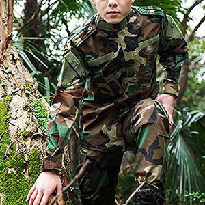 Impermeable al aire libre senderismo caza y paintball uniforme táctico chaqueta cómodo camuflaje diseño de talla grande - Product Image 6