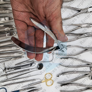 Kit d'extraction chirurgicale dentaire en acier inoxydable allemand certifié CE ensemble d'ascenseurs et de forceps de chirurgie buccale manuelle - Product Image 2