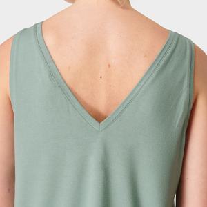 Loose Plain Color <b>Women's</b> Plus Size Workout Yoga Gym Tank <b>Top</b> Eco-Friendly Quick Dry Customizable Front Polyester Spandex Fabric - Product Image 2