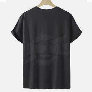 เสื้อยืดคอกลมสำหรับผู้ชายผ้าถักนุ่มสบายสวมใส่สบาย - Product Image 2
