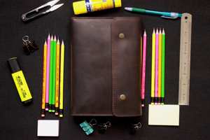 Cuaderno de Cuero Premium A5, Recargable, con Cubierta Protectora Resistente a Olores, para Oficina y Negocios, LNBC-0039 - Product Image 4