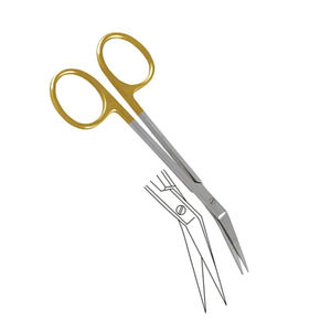 Tijeras Quirúrgicas Dean de 17 cm, Acero Inoxidable, Borde Curvo de Sierra, Carburo de Tungsteno, para Cortar Vendajes y Encías, por SurgiRight - Product Image 5