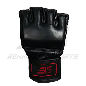 Gants de boxe professionnels MMA PU, gants MMA de boxe à demi-doigt | Gants mma de boxe en cuir de meilleure qualité - Product Image 4
