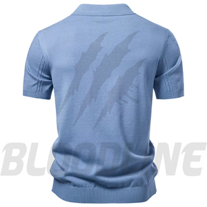 Camisa Formal de Manga Corta de Algodón para Hombre BLOODLINE INTERNATIONAL, Transpirable, de Color Sólido, con Cierre Frontal, Corte Regular - Product Image 3