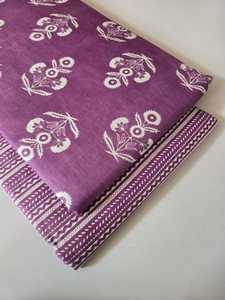 Conjunto de Tela Vaquera de Algodón Estampada Jaipuri sin Costuras en la Parte Superior e Inferior |   60*60 |   1 Lote 5m Superior 5m Inferior |   Traje para Niña - Product Image 3