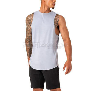 Camiseta Deportiva de Algodón para Hombre, Transpirable, para Gimnasio, Ejercicio, Fitness, Sin Mangas, Atlética, al por Mayor, OEM de Fábrica - Product Image 4