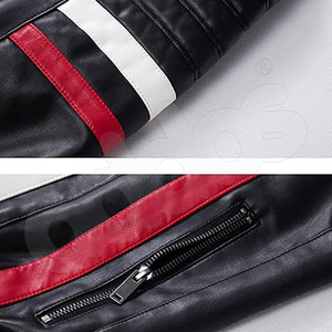 Veste en cuir vintage pour homme, coupe-vent et réversible, logo personnalisable sur le devant, vente flash - Product Image 6