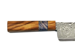 Venta al por mayor personalizado de alta calidad OEM ODM servicio mejor Oliva y mango cuchillo de Chef nueva hoja de acero al carbono con núcleo de acero de Damasco - Product Image 4