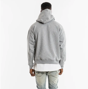 เสื้อฮู้ดซิปผู้ชาย OEM ผ้าเฟรนช์เทอร์รี่หนา 430 กรัม ทรงปกติ สั่งทำได้ ผ้าฝ้ายฟลีซ 100% ระบายอากาศ 3 มิติ กันลม เสื้อกันหนาวแบบสวมหัว - Product Image 3