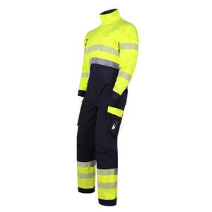 Ropa de trabajo de construcción profesional Hi Vis Overol Ignífugo Seguridad Adultos Suministro Algodón Poliéster Uniformes - Product Image 1