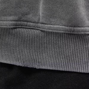 Les derniers sweats à col rond pour hommes imprimés personnalisés en usine pull en coton surdimensionné à la mode pour l'hiver Design à motif solide - Product Image 5